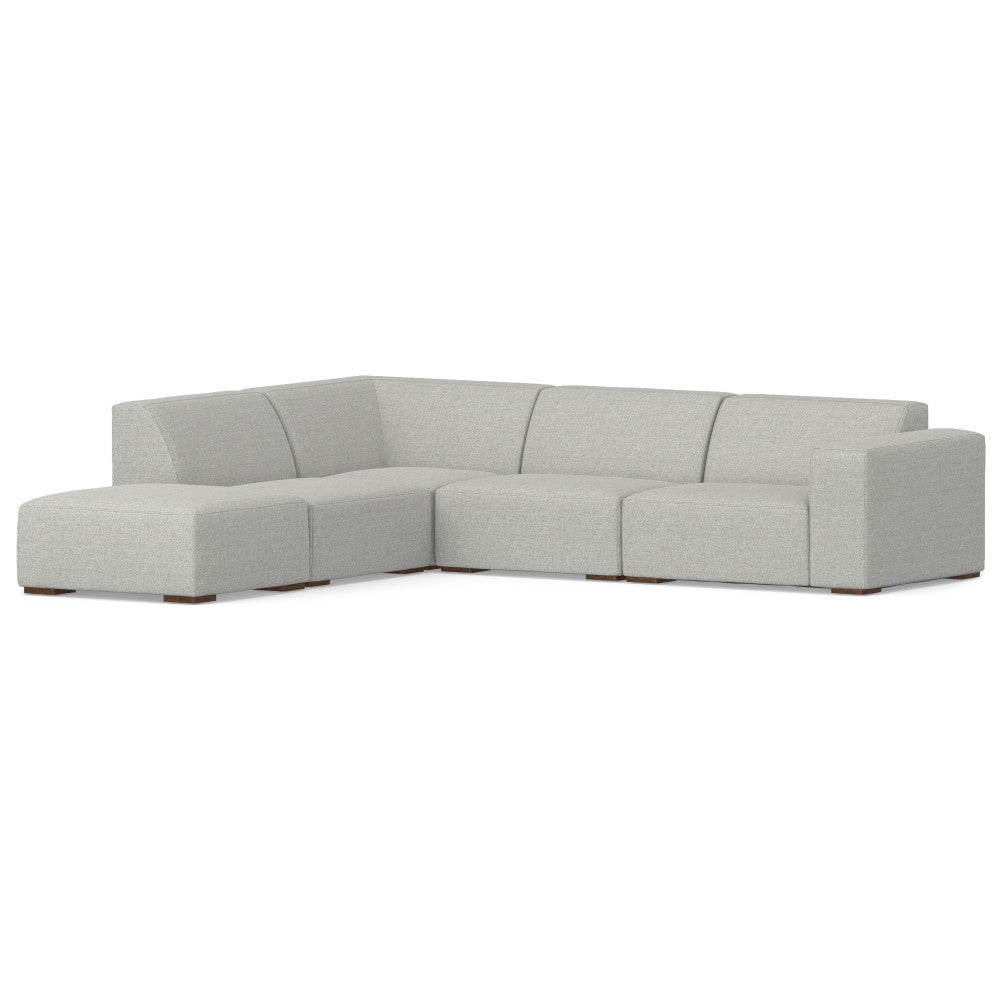 Rex Left Sectional Sofa and Ottoman