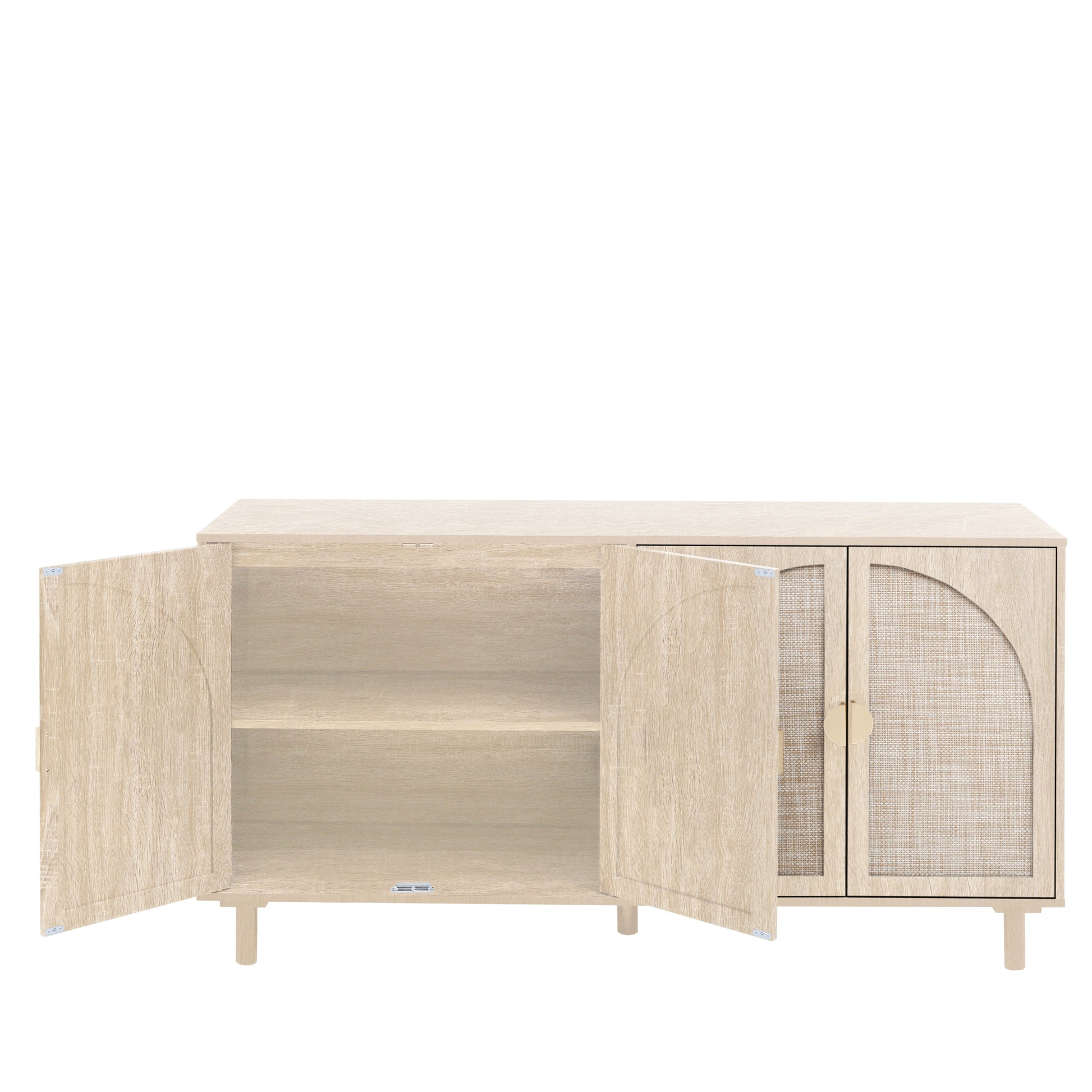 4 Door Cabinet, Suitable for Bedroom, Living Room, Study