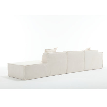 Modular Cloud Sofa Sectional, Free Combination, L-shaped