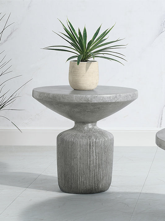 Laddie Weathered Gray Finish End Table