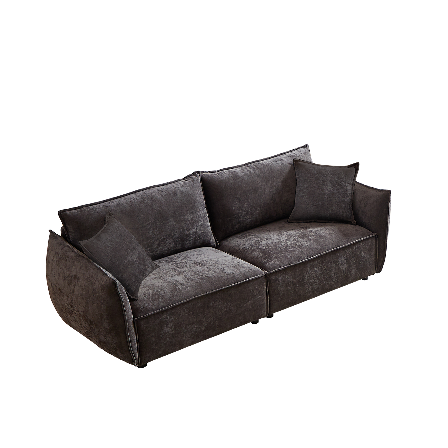 MH88" Modern Living Room Sectional, Wide Living Room Sectional, Stylish Chenille Triple Sectional with Extra 2 Pillows, Thickly Padded Seat and Back and Armrests for Apartment, Living Room