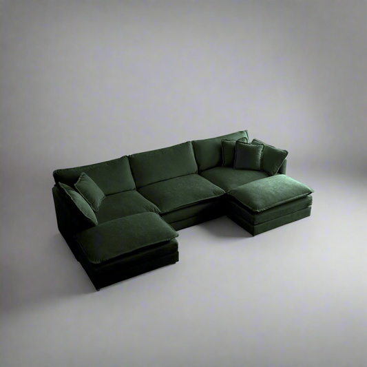 Oversized Modular Deep Seat Sectional Sofa