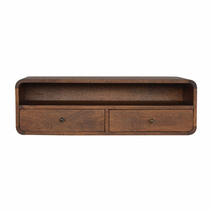 Floating Chestnut Open Console