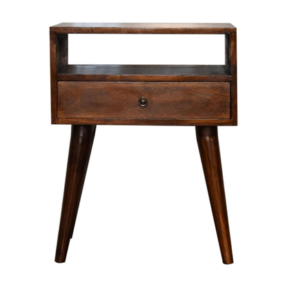 Modern Chestnut Solid Wood Bedside