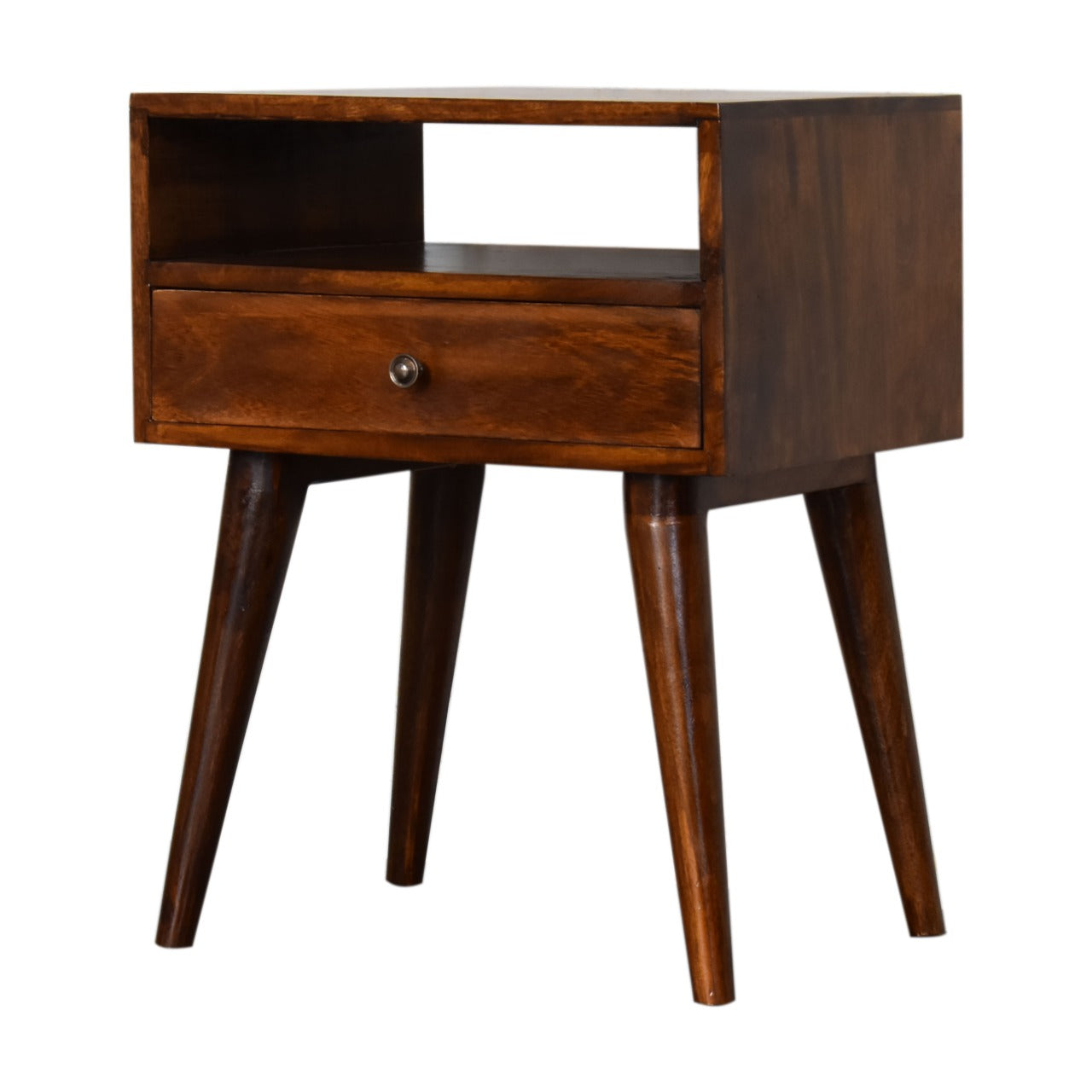 Modern Chestnut Solid Wood Bedside