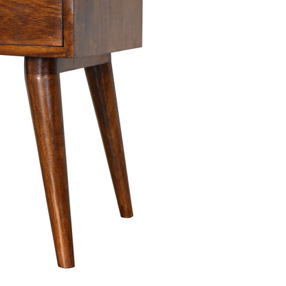 Modern Chestnut Solid Wood Bedside