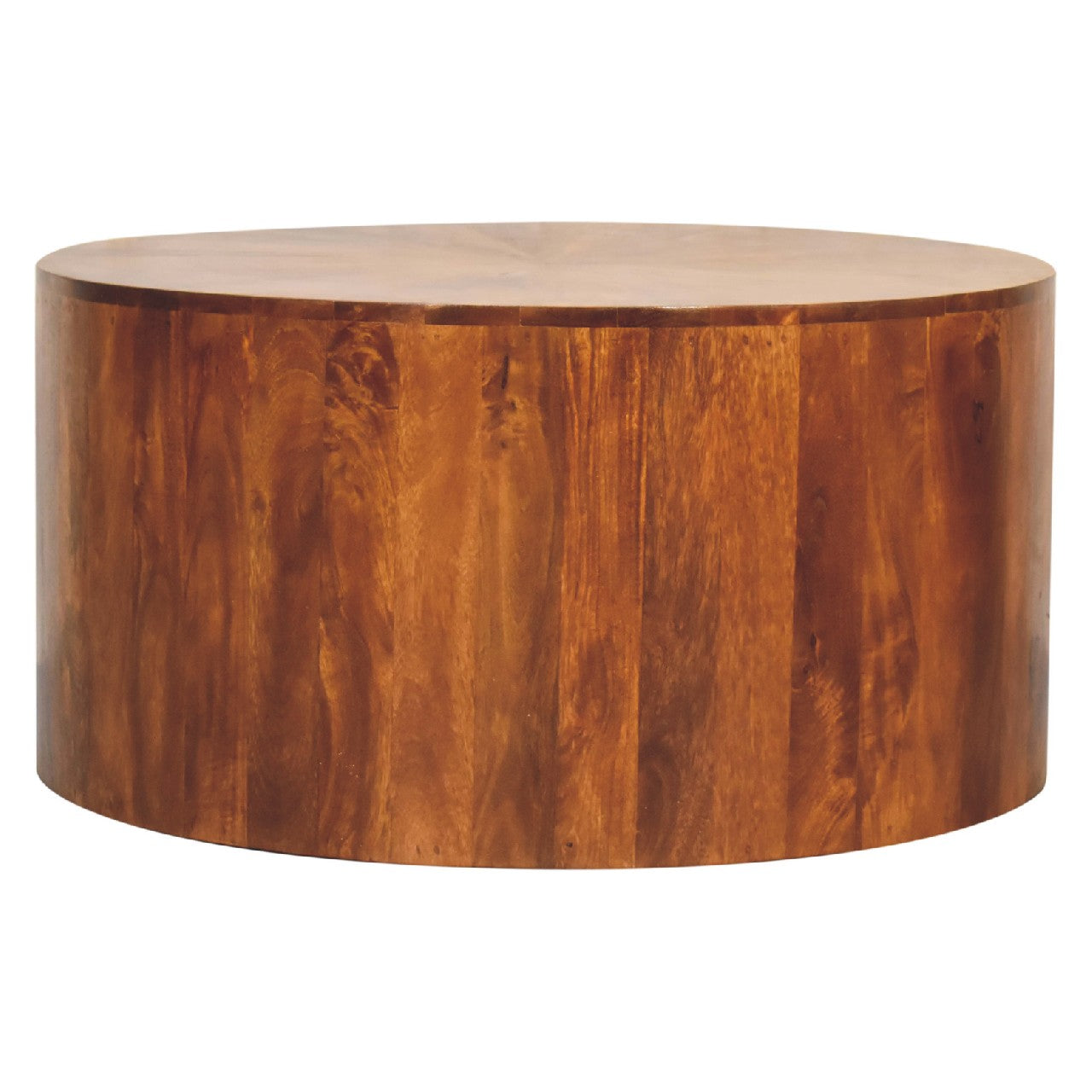 Chestnut Round Wooden Coffee Table