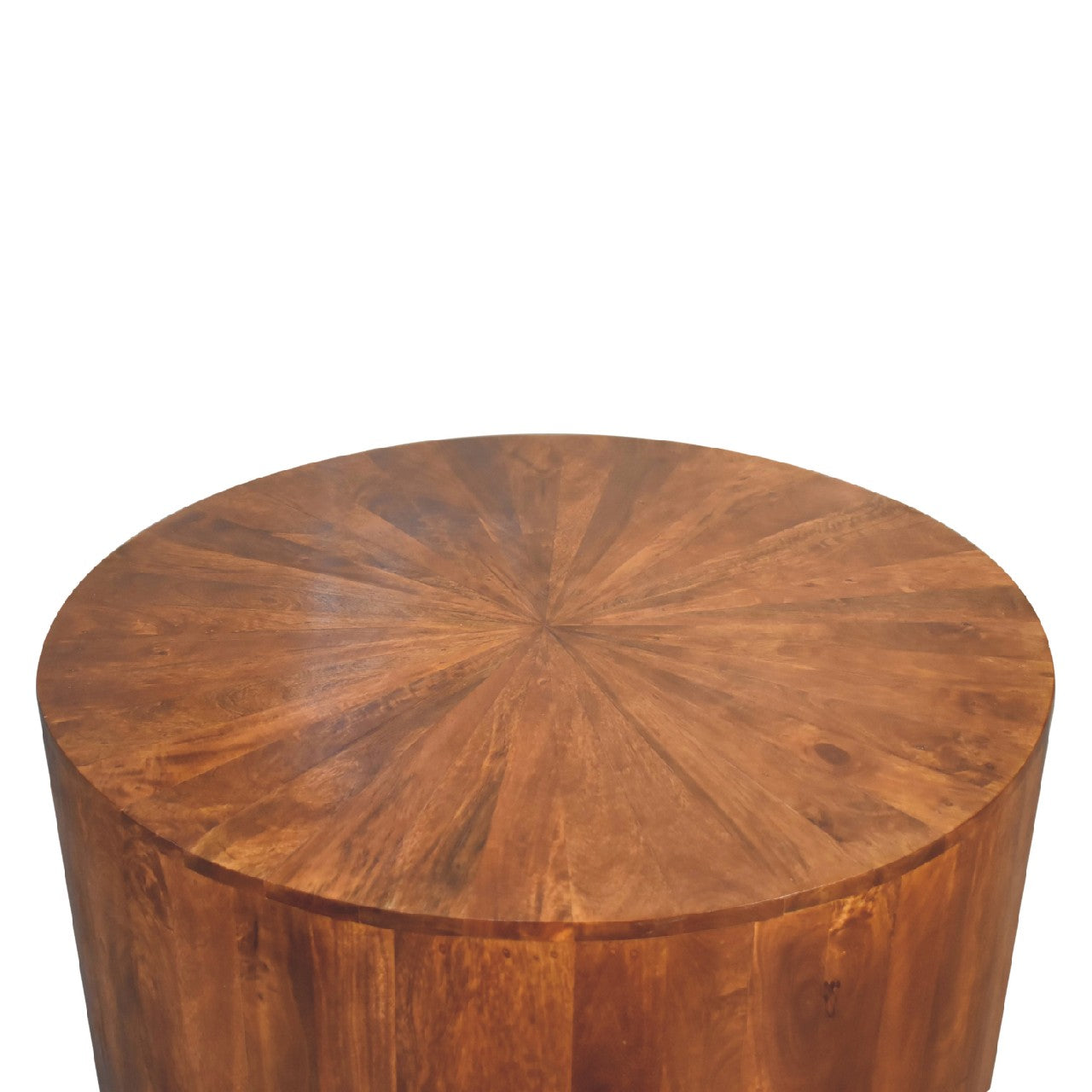 Chestnut Round Wooden Coffee Table