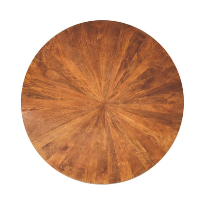 Chestnut Round Wooden Coffee Table