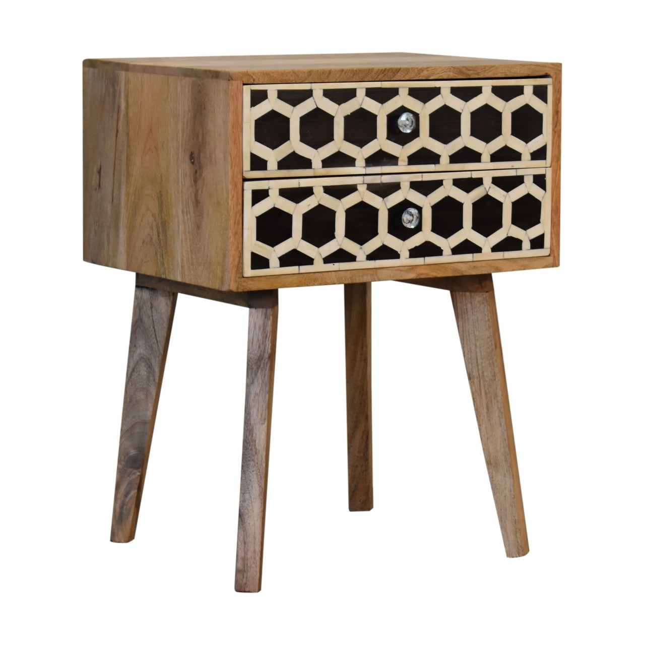 Bone Inlay Scandi Bedside