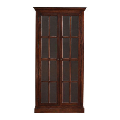 Tall Cherry Glazed Cabinet