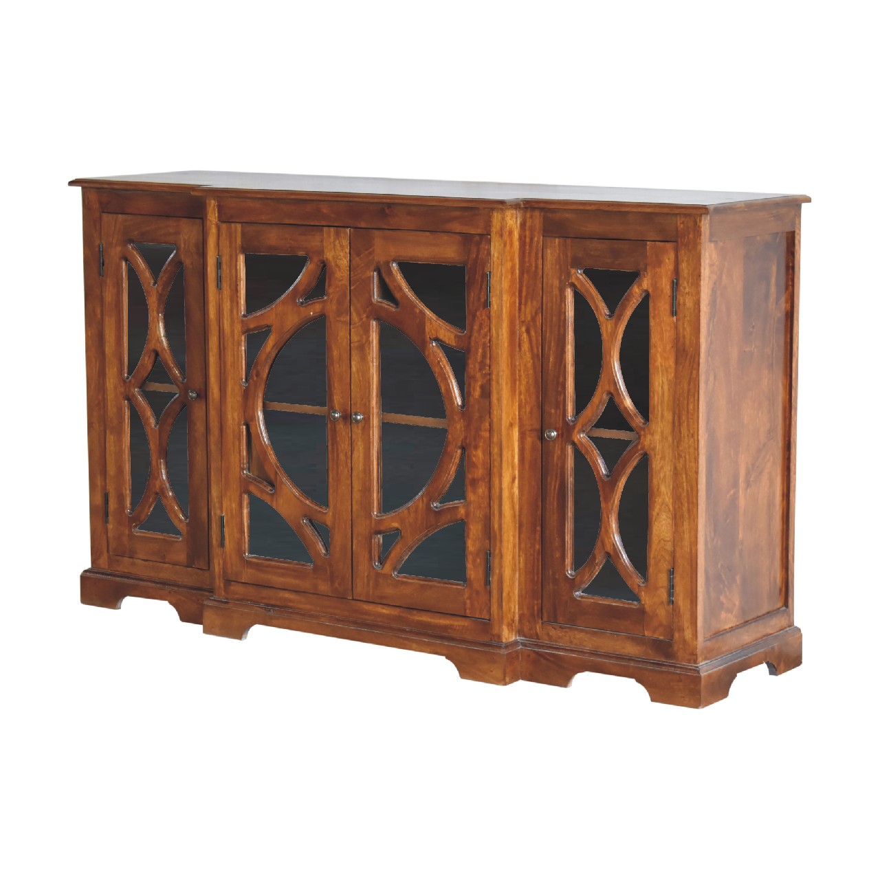 Glazed Carve Chestnut Sideboard