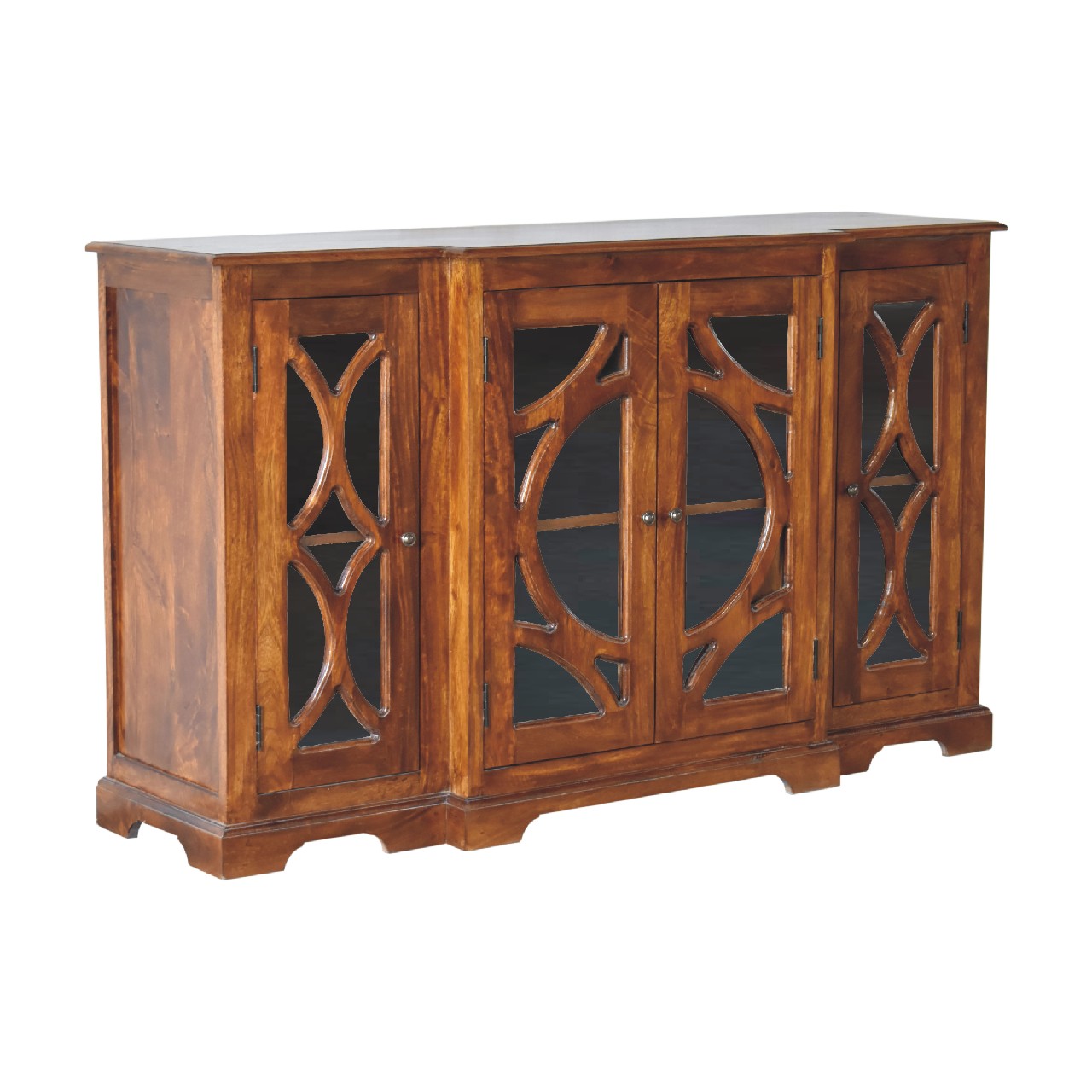 Glazed Carve Chestnut Sideboard