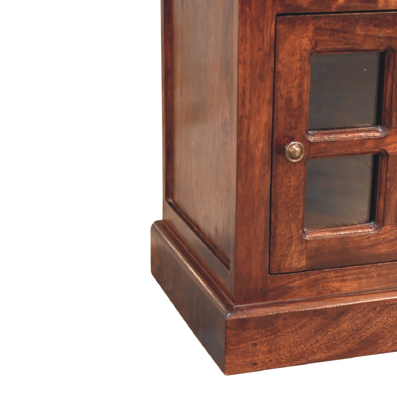 Cherry Bedside with Glazed Door