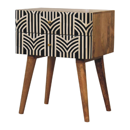 Edessa Bone Inlay Bedside