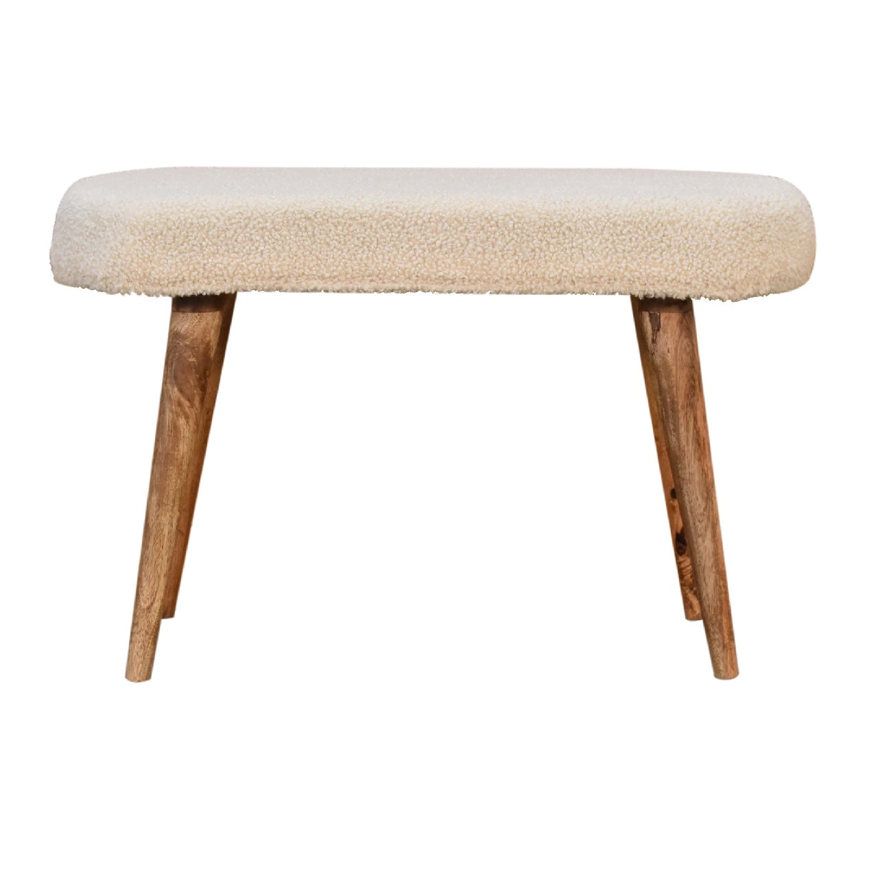 Juniper Cream Boucle Nordic Bench