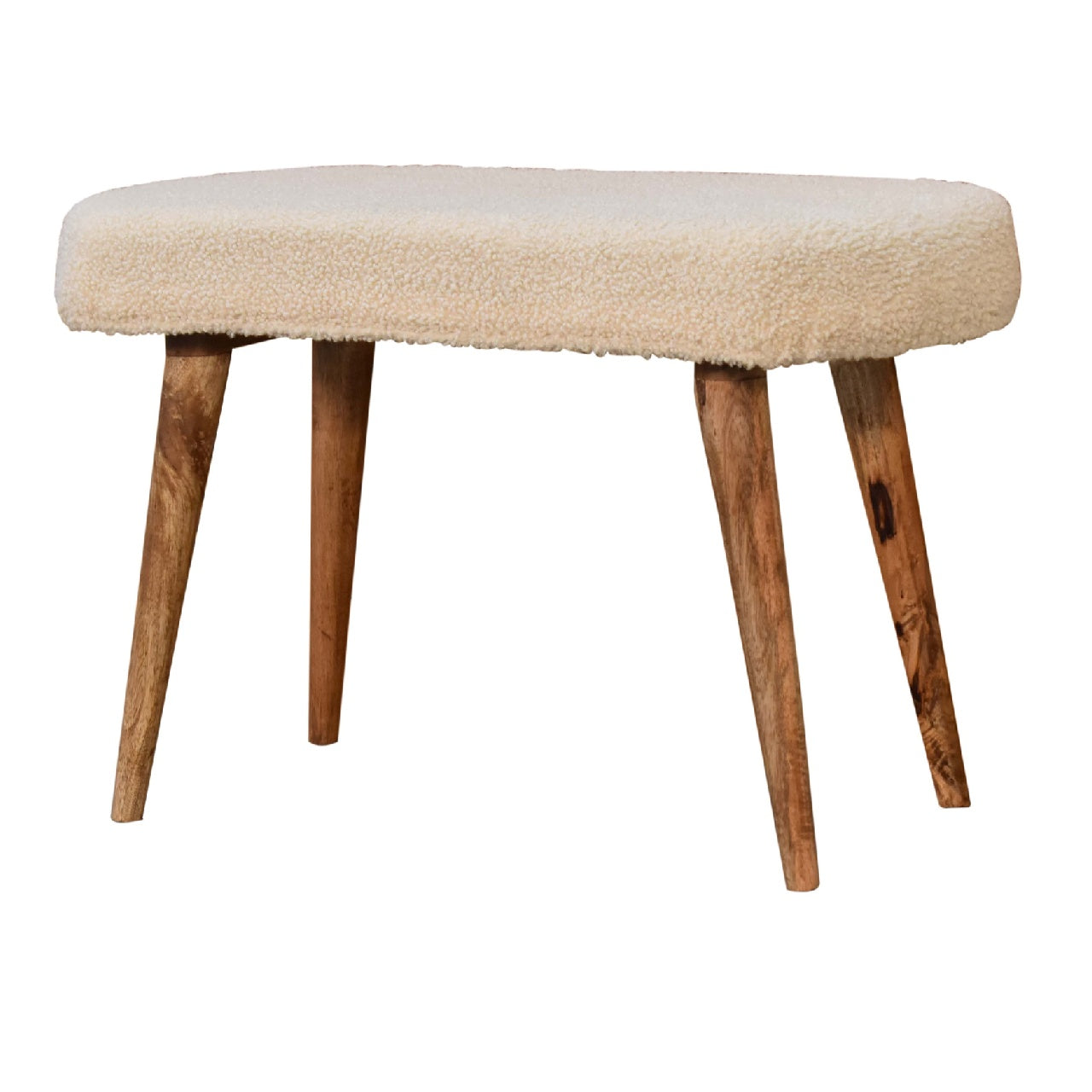 Juniper Cream Boucle Nordic Bench