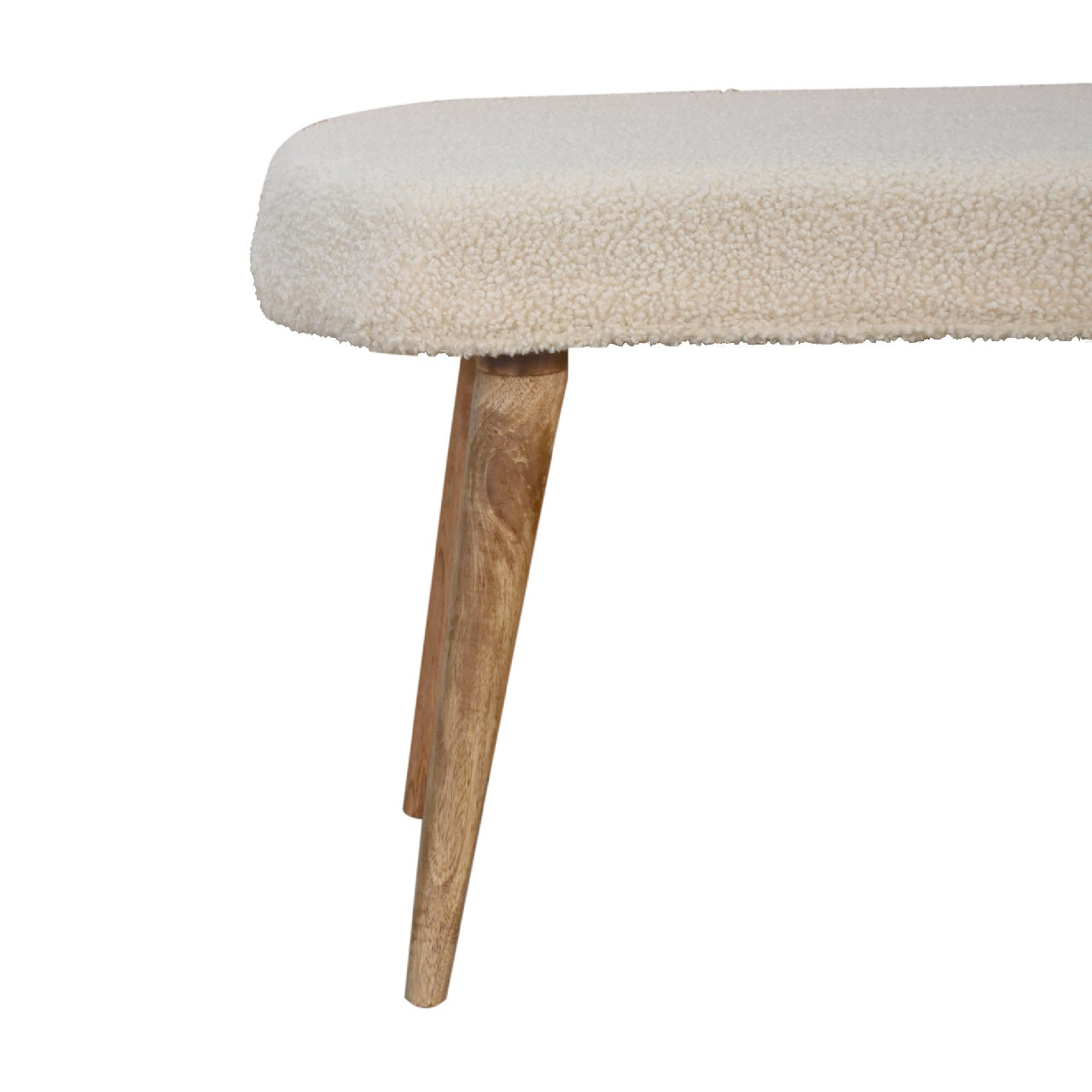 Juniper Cream Boucle Nordic Bench