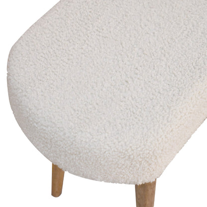 Juniper Cream Boucle Nordic Bench