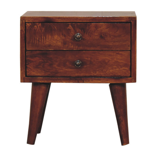 Mini Chestnut Modern End Table