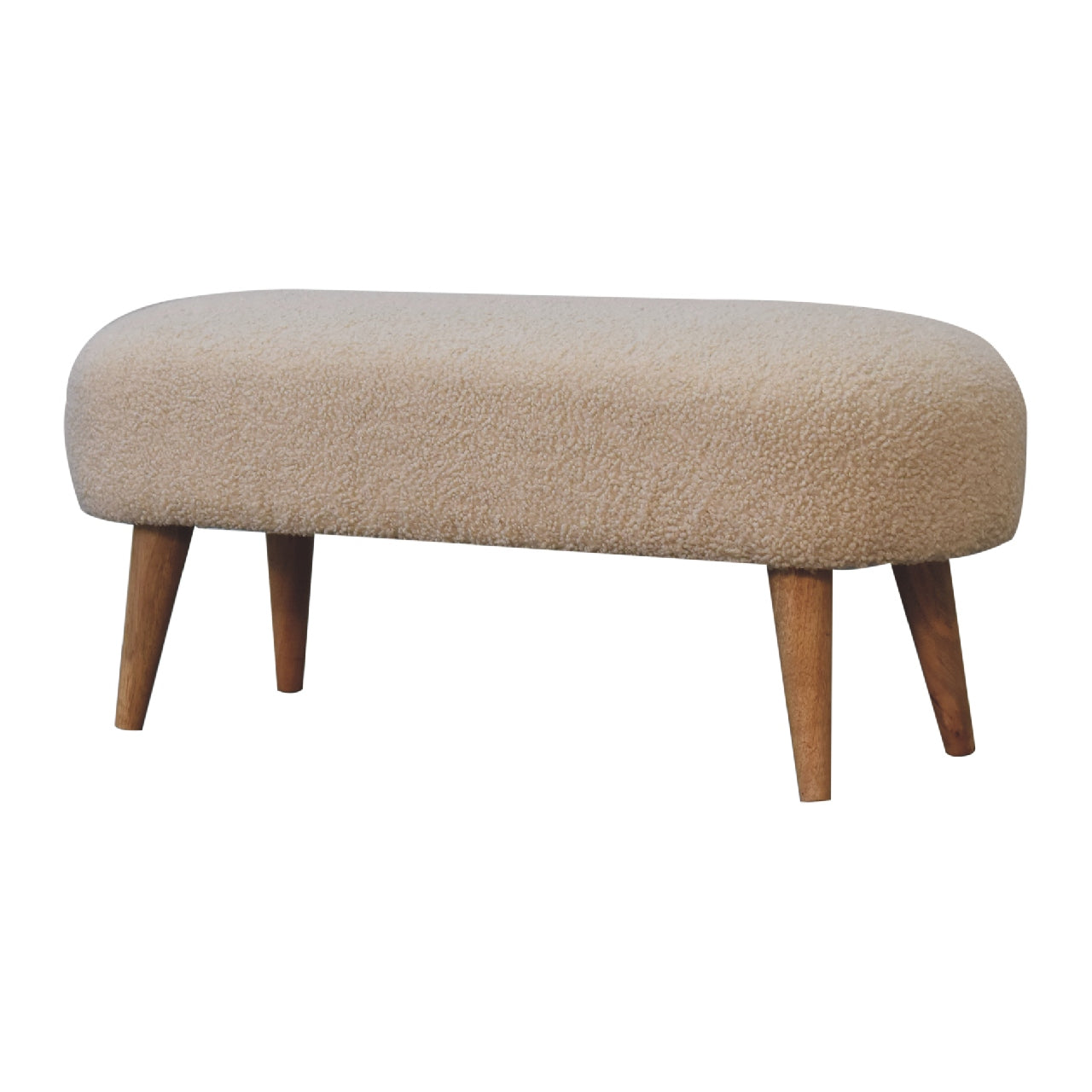 Juniper Boucle Hallway Bench