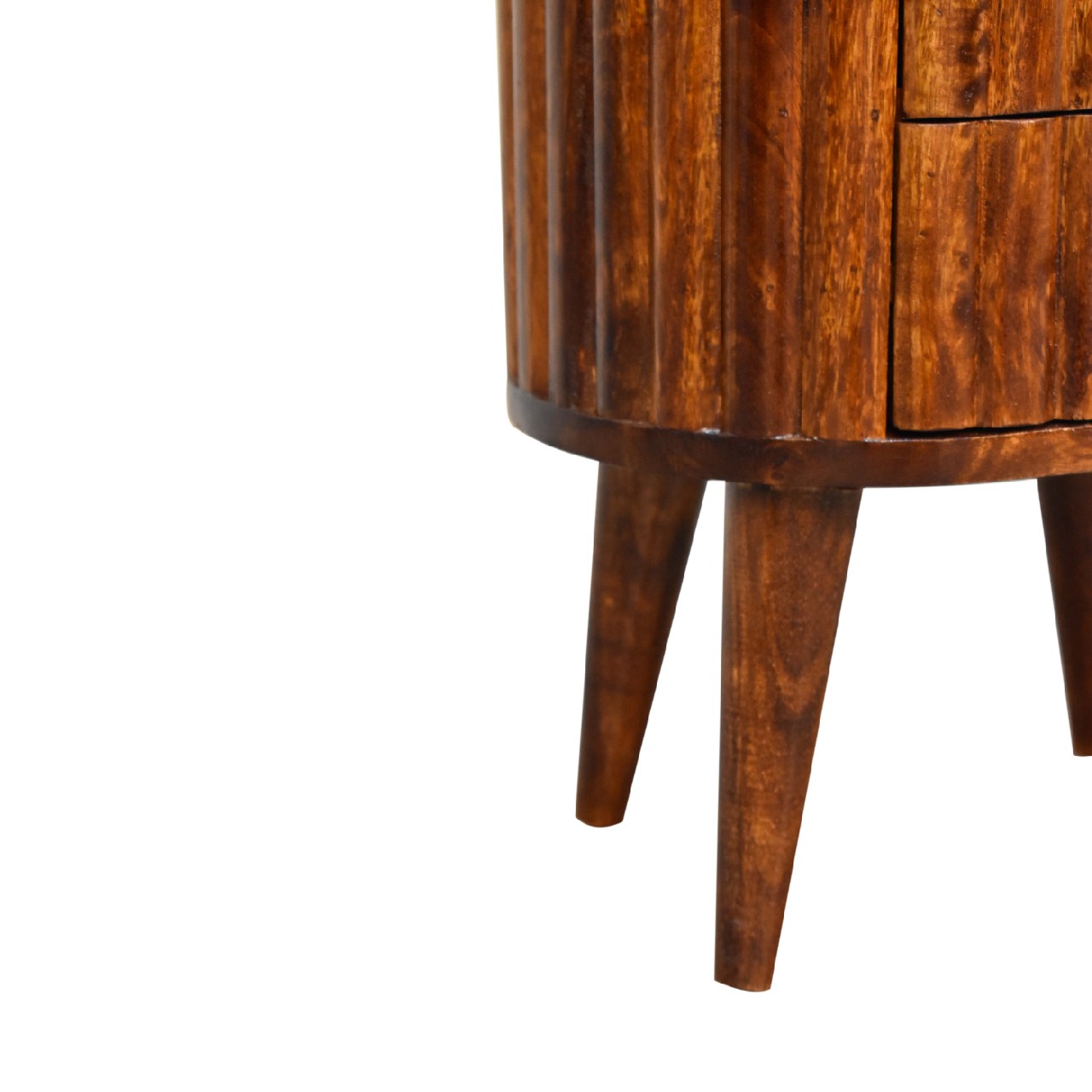 Stripe Chestnut Bedside