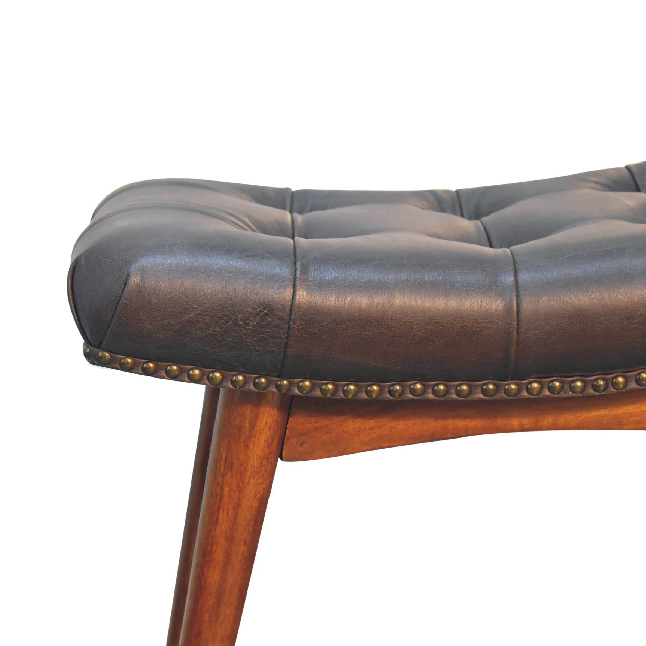 Harbour Black Footstool