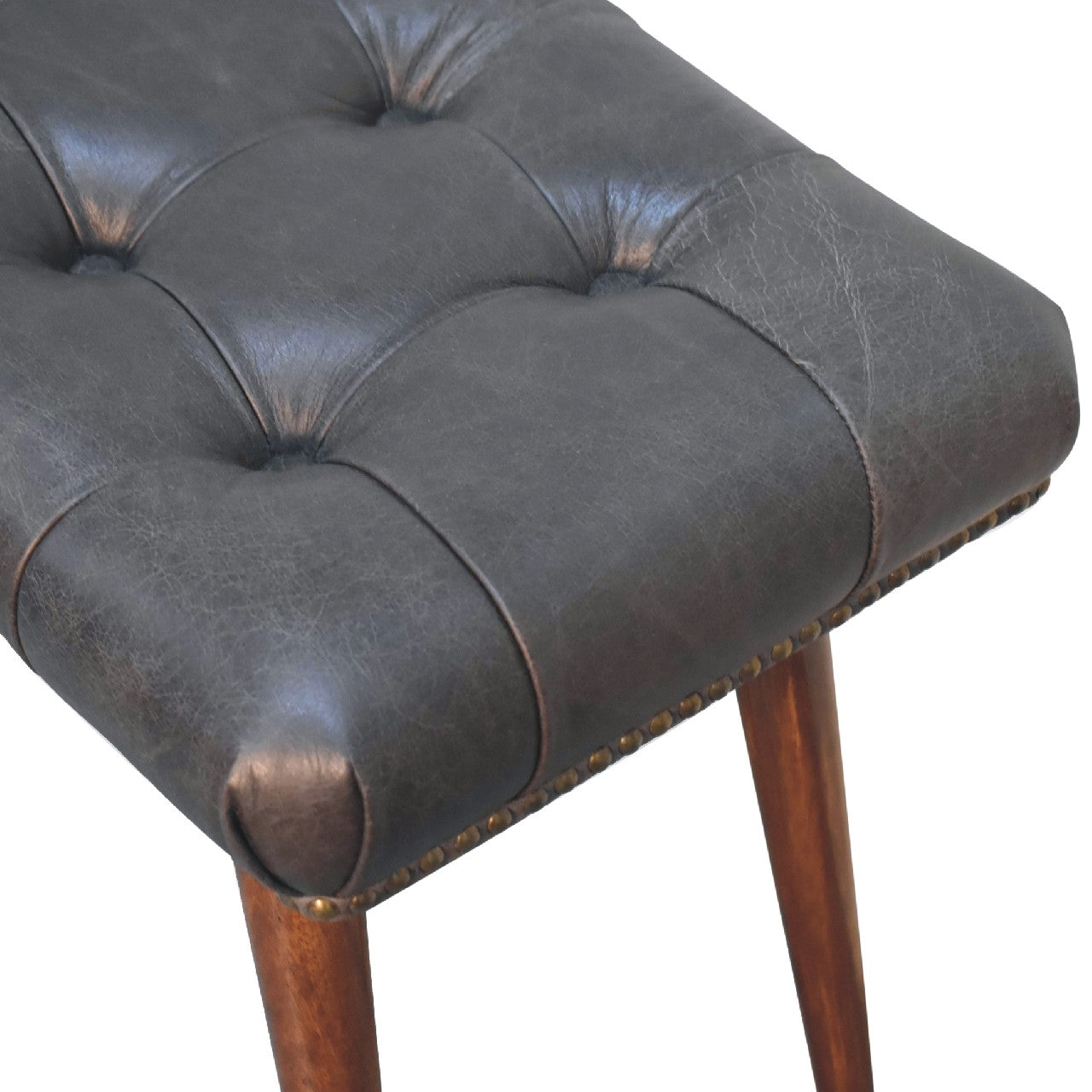 Harbour Black Footstool