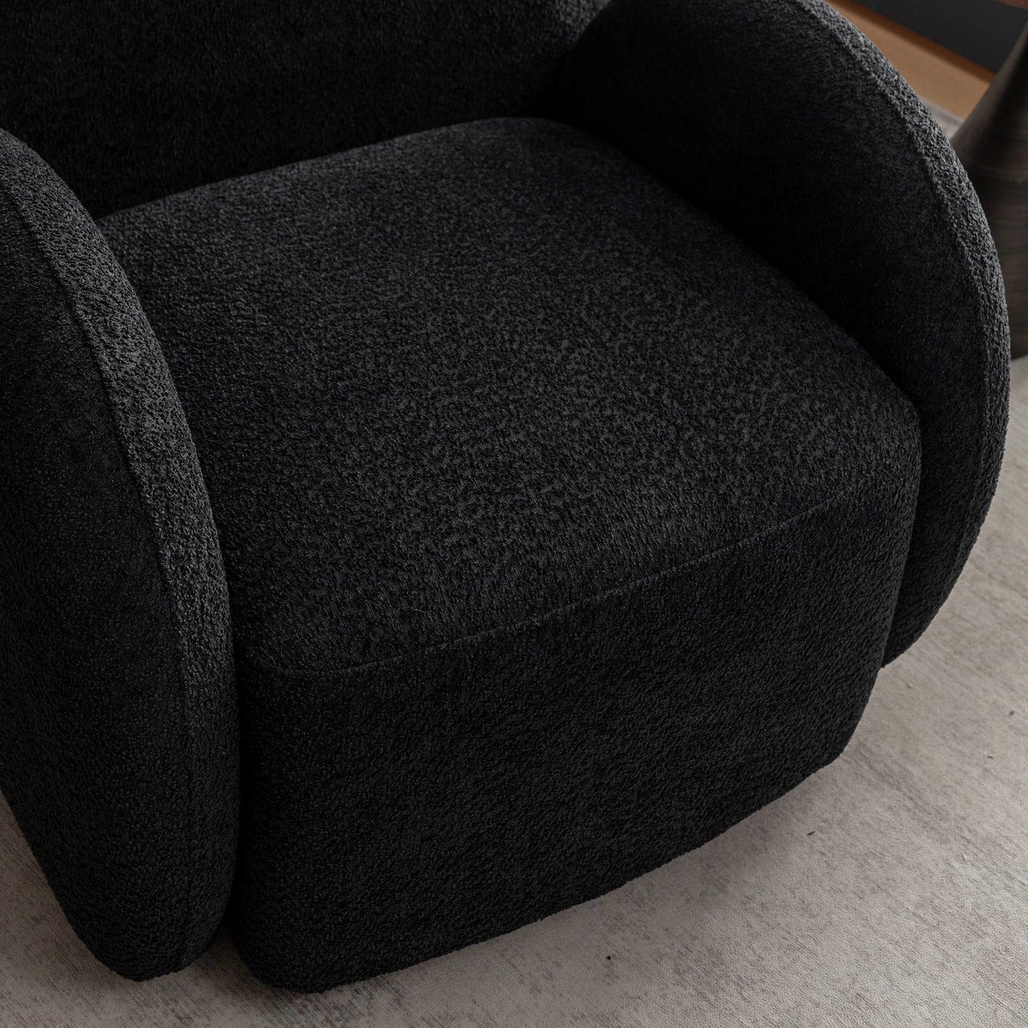 SEYNAR Modern Glam Boucle Upholstered Swivel Accent Armchair Set of 2