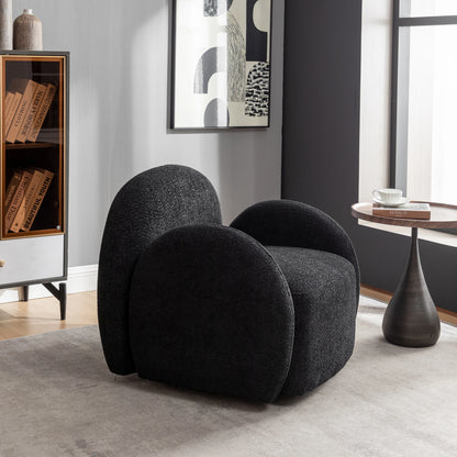 SEYNAR Modern Glam Boucle Upholstered Swivel Accent Armchair Set of 2