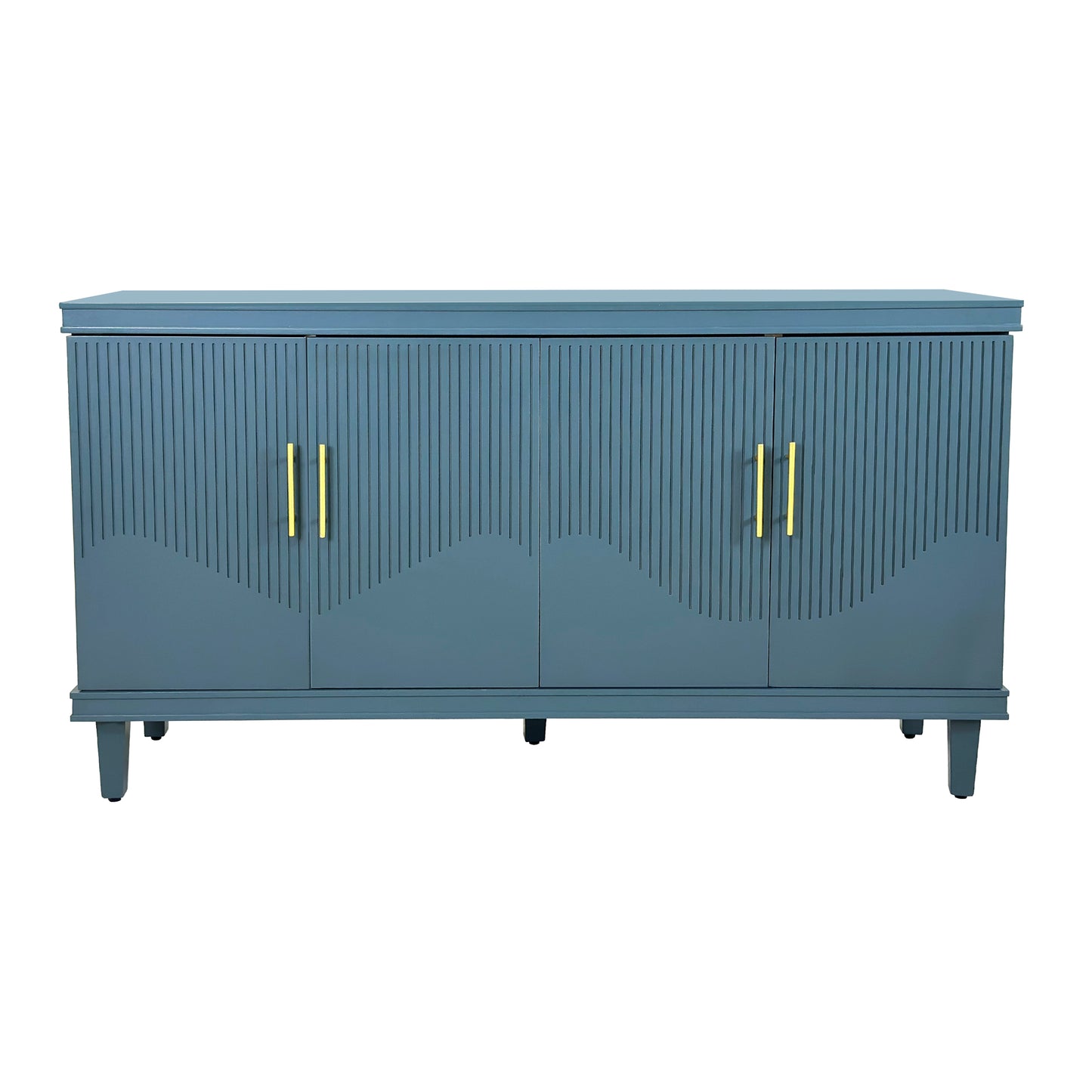 59.84''Large Size 4-Door Cabinet, Same as Living Room, Kitchen, Bedroom, Hallway (blue)