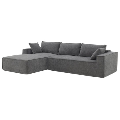 [VIDEO provided][New]111.5*72"Minimalist Style Modular Sectional Sofa,Wrinkle-resistant Chenille Couch Set,L-Shaped Sleeper Sofa Bed for Living Room,2 PIC Free Combination,No Assembly Require,3 Colors