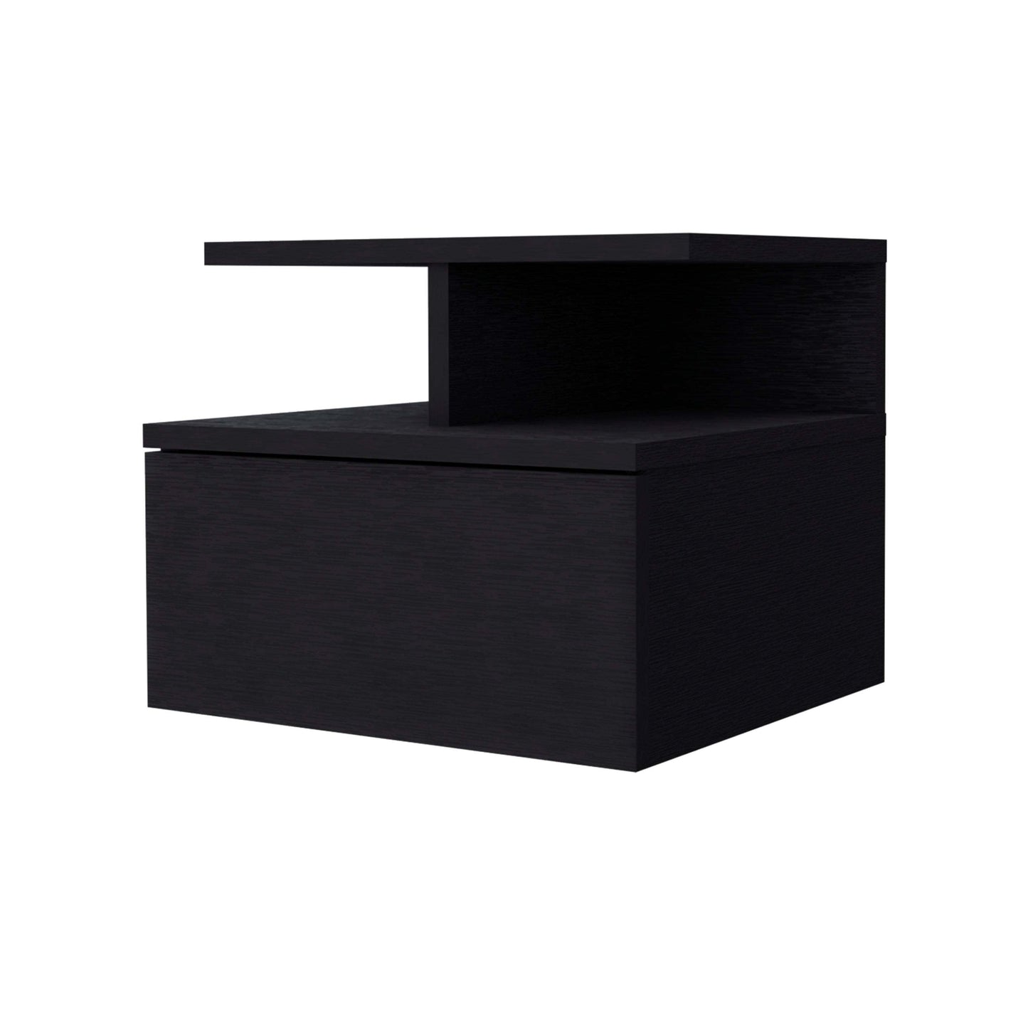 Mason Black 1-Drawer Floating Nightstand