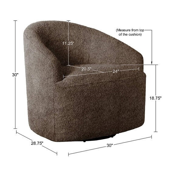 Upholstered 360 Degree Swivel Chair