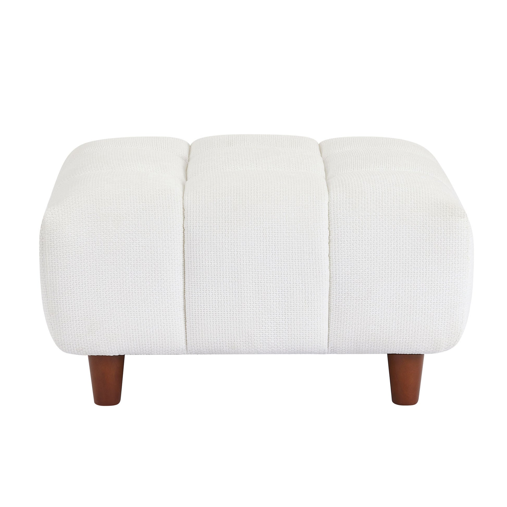 Convertible Sectional Sofa Couch, L Shaped Sofa with Fabric Couch,Modern Design Cream Style Marshmallow Sofa for Living Room and Office,White