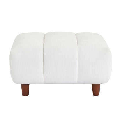 Convertible Sectional Sofa Couch, L Shaped Sofa with Fabric Couch,Modern Design Cream Style Marshmallow Sofa for Living Room and Office,White