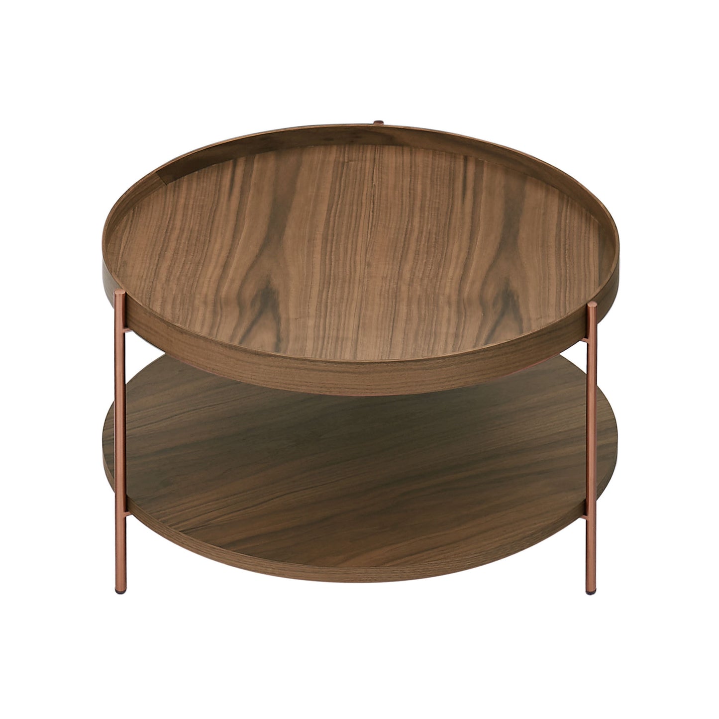 Retro Ronnie 2-Piece Modern 2 tier Round Coffee Table Set