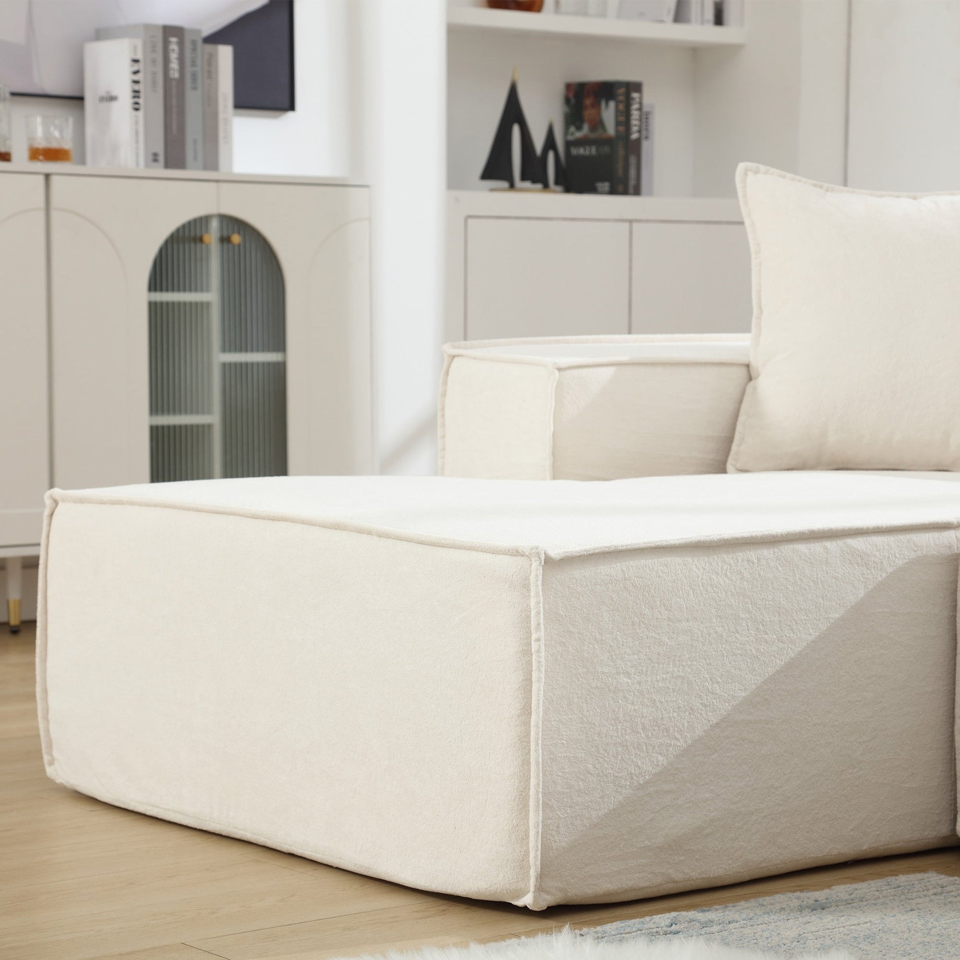 Modular Cloud Sofa Sectional, Free Combination, L-shaped