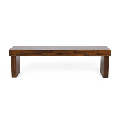 Indoor Solid Wood Bench (Set of 2)