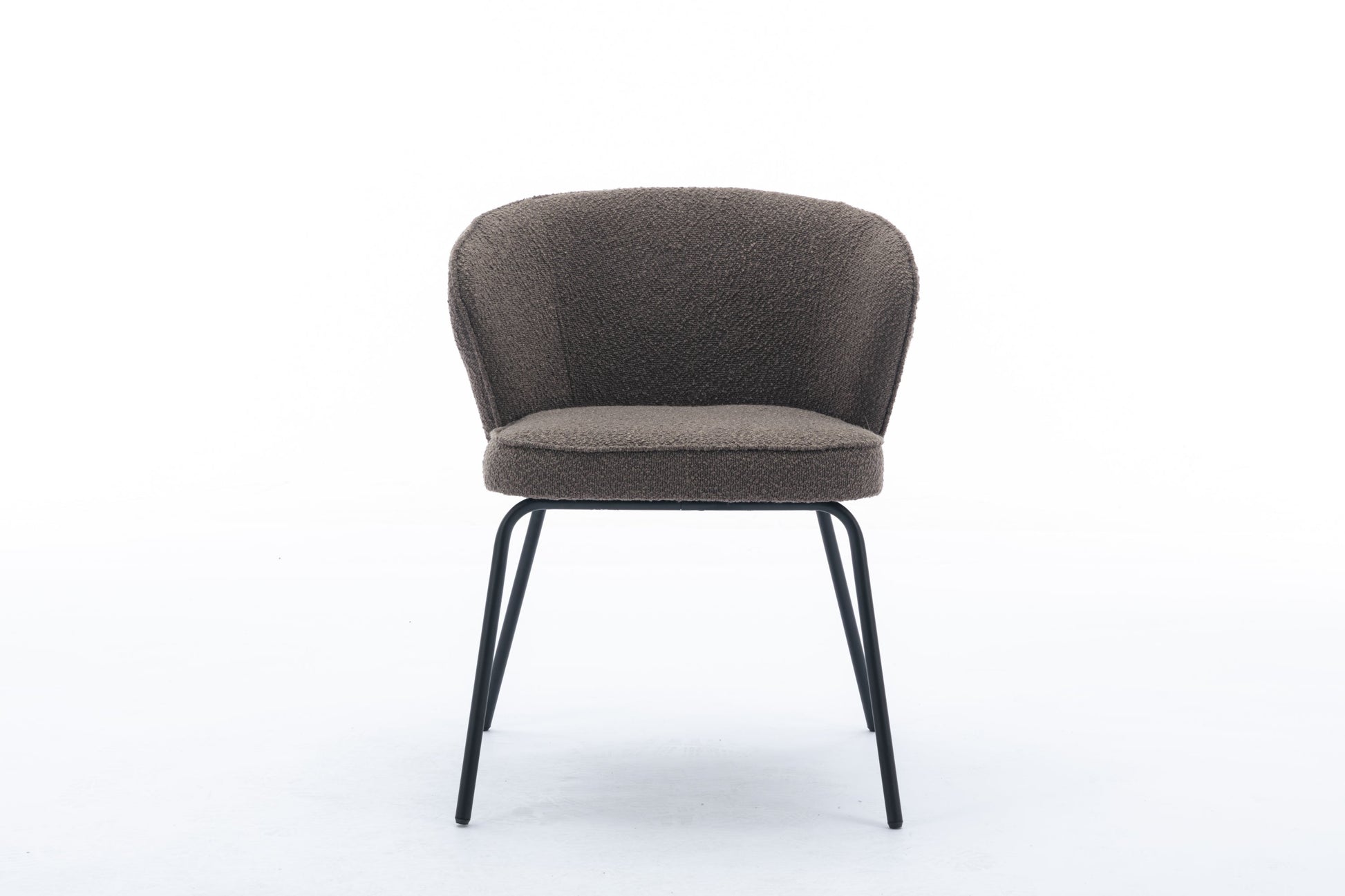 Retro Minimalist Modern Boucle Fabric Dining Chairs