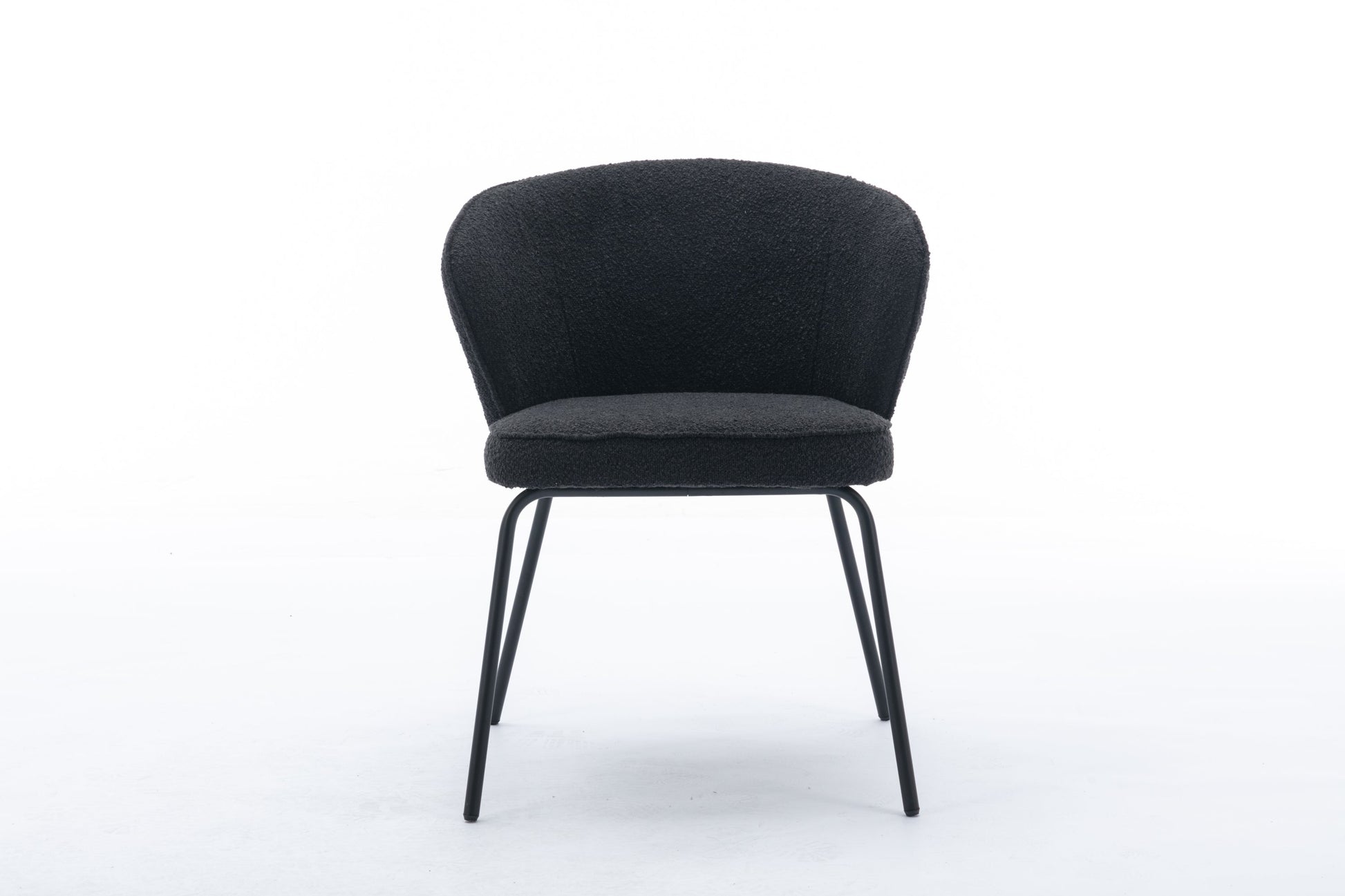 Retro Minimalist Modern Boucle Fabric Dining Chairs