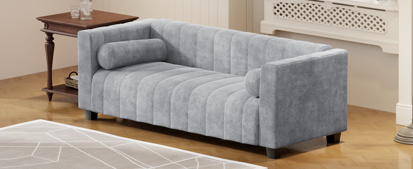 U_Style  78.7''Upholstered Sofa for Living Room, Bedroom, Salon, Simplified Style