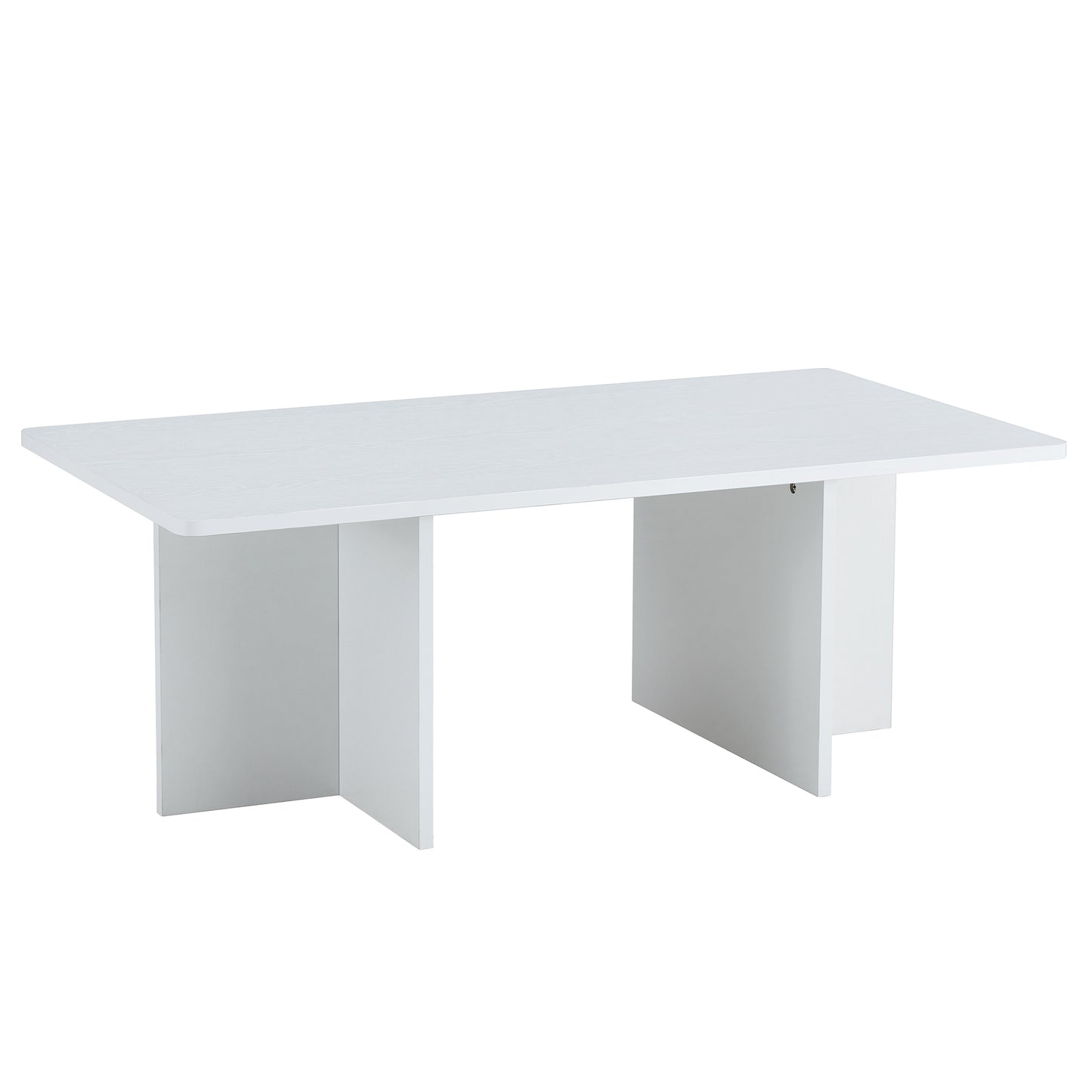 A modern and practical white coffee table. The coffee table is made of medium density fiberboard material, Suitable for living room, bedroom, and study. CT-2O