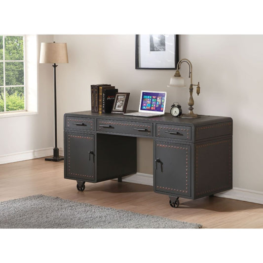 ACME Actaki Desk in Sandy Gray 92430 - Groovy Boardz