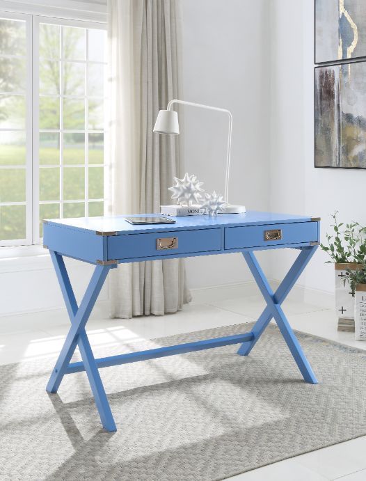 ACME Amenia Writing Desk, Blue Finish 93000 - Groovy Boardz