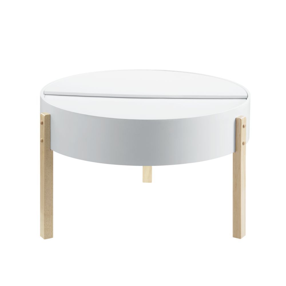 ACME Bodfish Coffee Table, White & Natural 83215 - Groovy Boardz