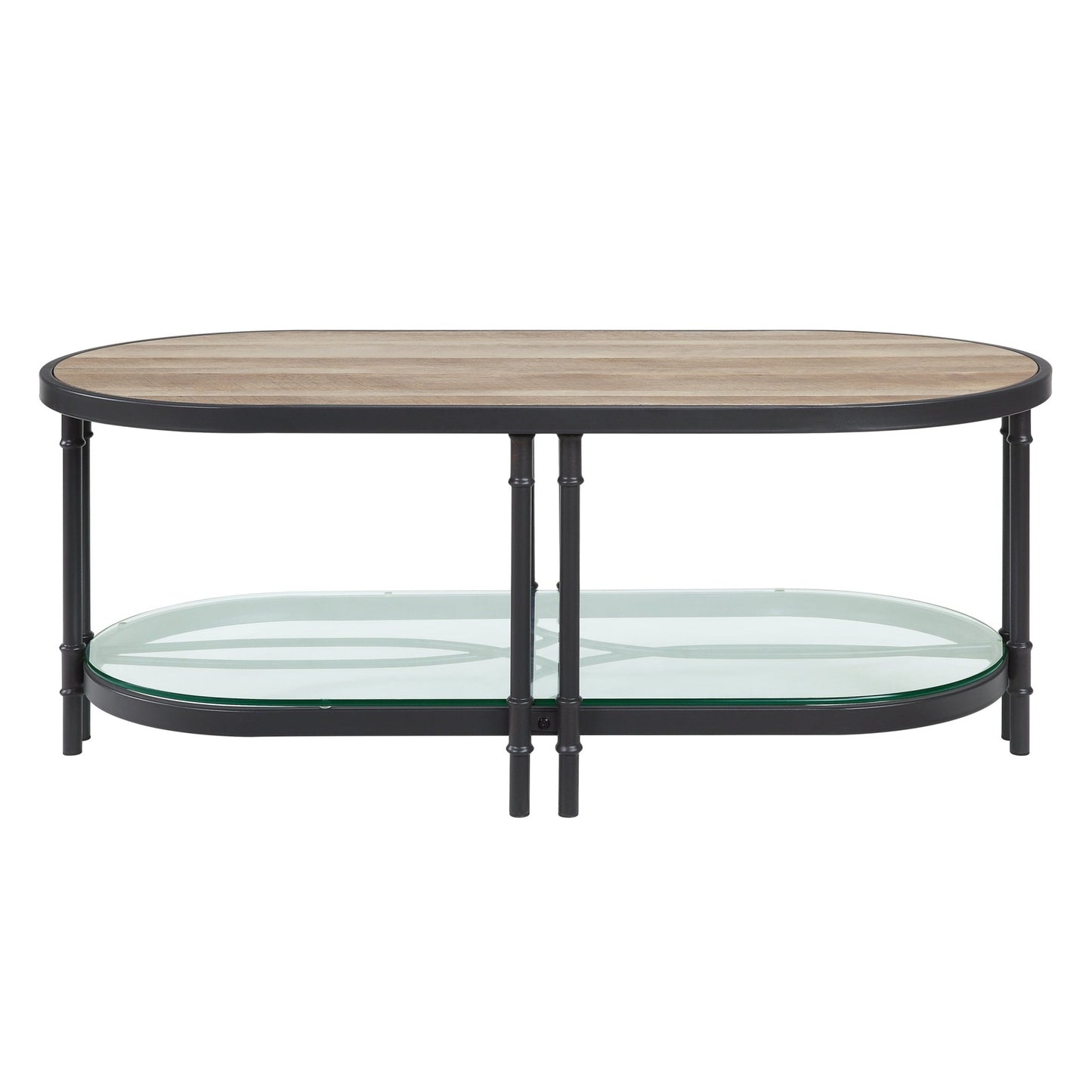 ACME Brantley Coffee Table in Oak & Sandy Black Finish LV00751 - Groovy Boardz