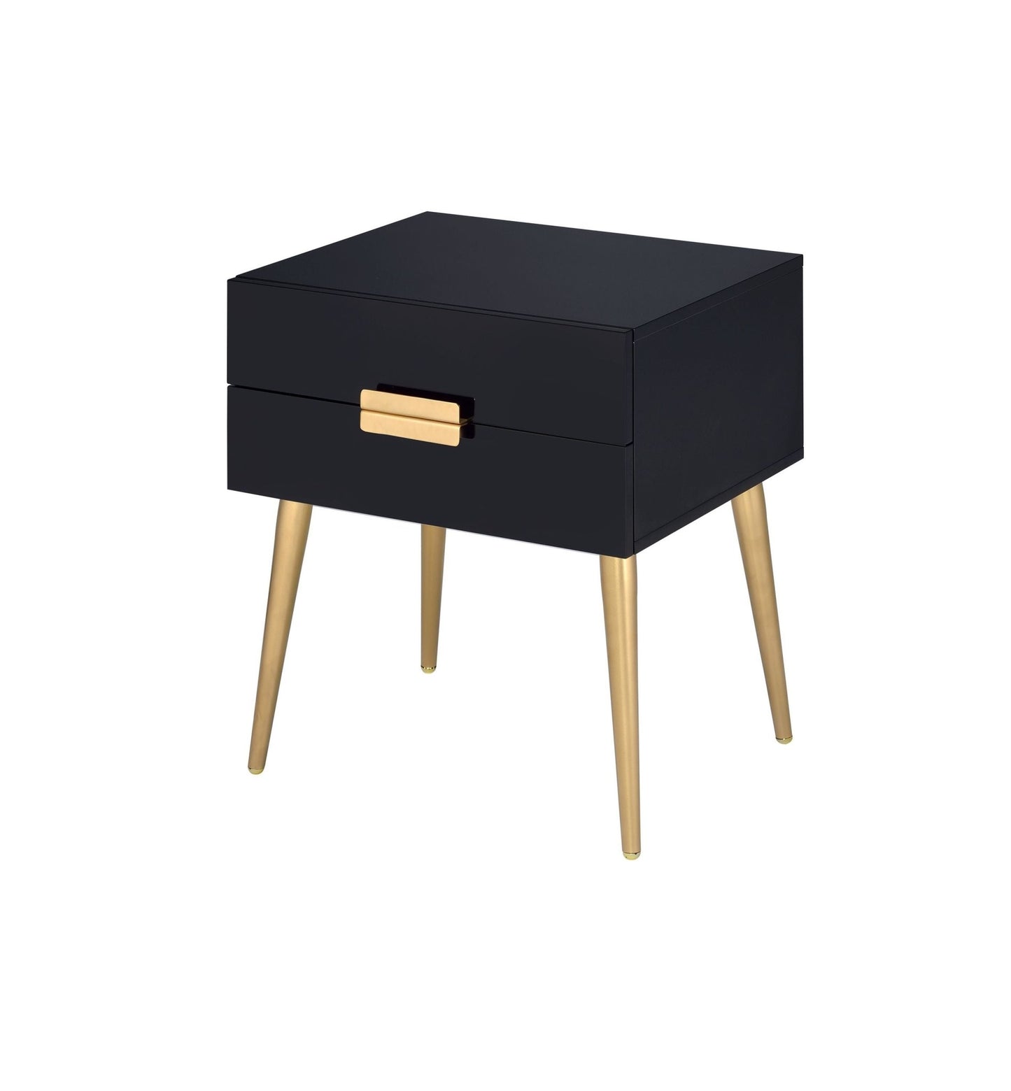 ACME Denvor Night Table in Black & Gold 84495 - Groovy Boardz