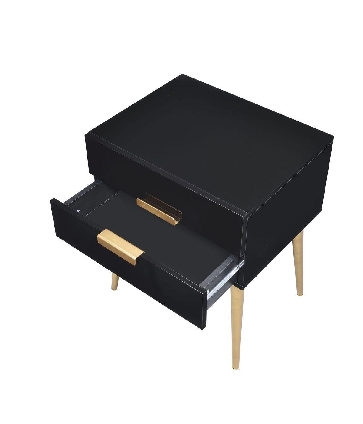 ACME Denvor Night Table in Black & Gold 84495 - Groovy Boardz