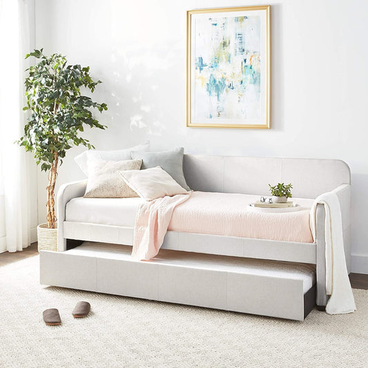 ACME Jagger Daybed & Trundle (Twin Size) in Fog Fabric 39190 - Groovy Boardz